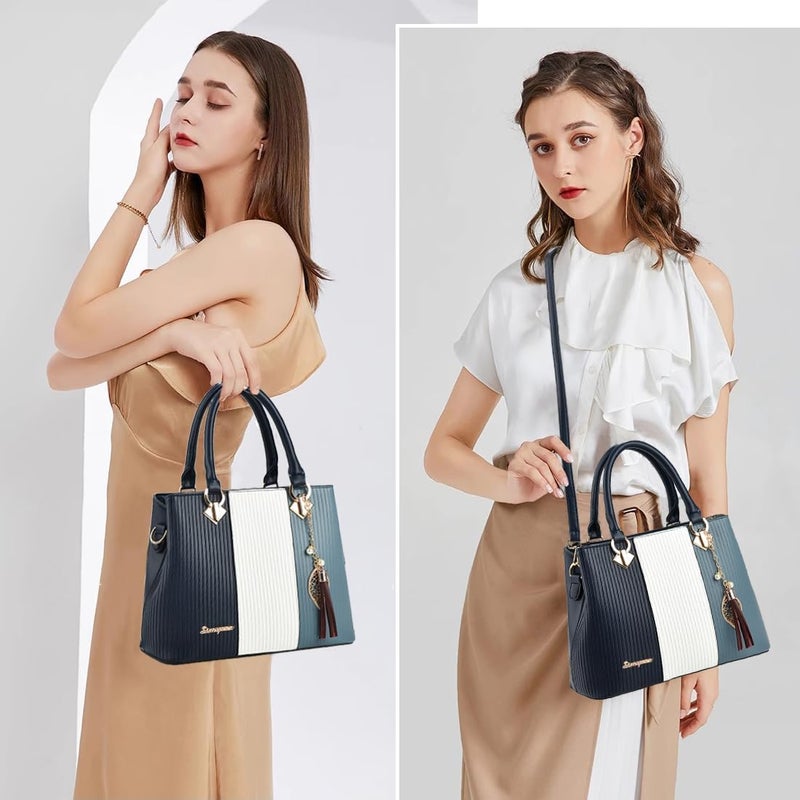 SiMYEER Purses and Handbags for Women Leather Tote Shoulder Bag Medium Satchel Purse Top Handle Bags for Ladies - Image 2